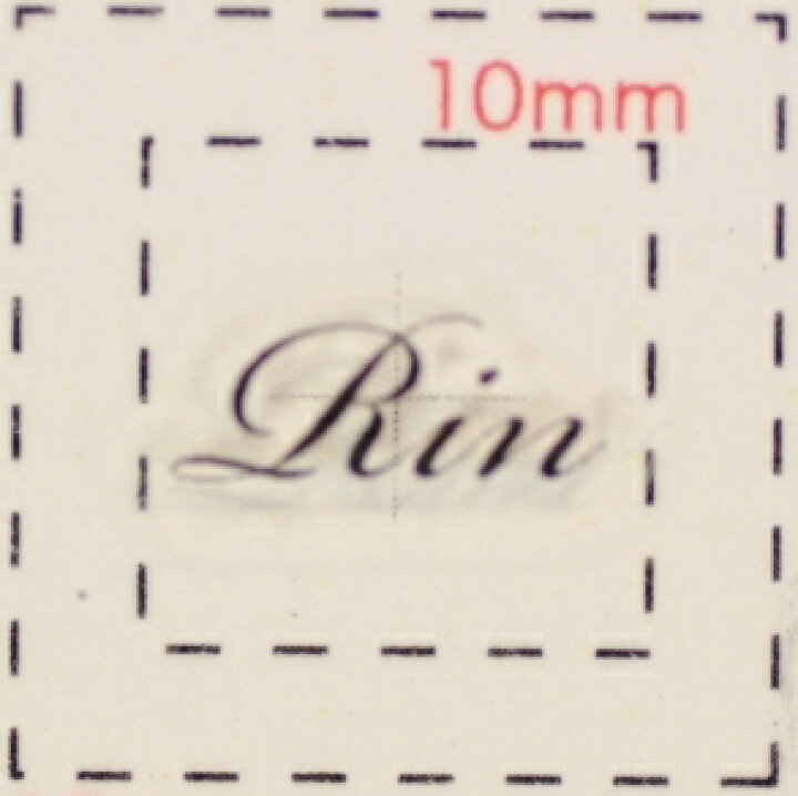 楽天市場 名前 ネイルシール アルファベット イニシャル デザイン Rin りん 1シート６枚入 Mmilly