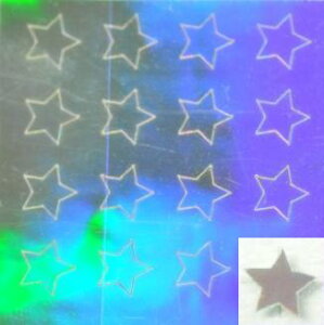 【スーパーメタリック ネイルシール】スター・星(2)/1シート16枚入
