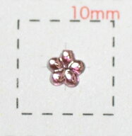 小粒フラワーアクリルストーン4mmピンク/0.5g《ネイルアート用品》