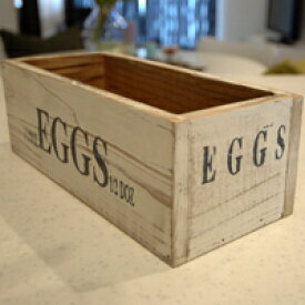 アンティーク EggBox木箱S白mmis 新生活 インテリア