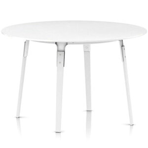 �_�C�j���O�e�[�u�� STEEL WOOD TABLE �X�`�[���E�b�h�e�[�u�� ��1200xH760 �z���C�g TV928 �󒍐��Y�immis �V���� �C���e���A