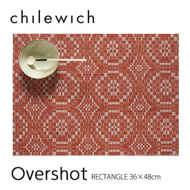 chilewich チルウィッチ ランチョンマット OVERSHOT オーバーショット Paprika 36x48cmテーブルマット RECTANGLE レクタングルmmis 新生活 インテリア