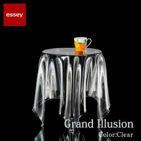 【essey エッセイ】Grand Illusion グランドイリュージョンクリア ESY040011サイドテーブル ソファサイド ベッドサイド浮いてるテーブル 個性的なインテリア 手作業で成形mmis 新生活 インテリア