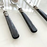 EMENapoleonカトラリーナポレオンブラックディナーフォーク/スプーン/ナイフ食洗器対応mmis新生活インテリア