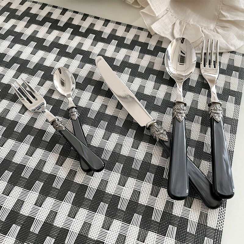 EMENapoleonカトラリーナポレオンブラックディナーフォーク/スプーン/ナイフ食洗器対応mmis新生活インテリア