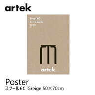 Artek Poster STOOL 60 アイコン ポスター スツール 60 Greige 50x70cmmmis 新生活 インテリア
