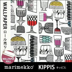 マリメッコ marimekko キッピス 70cm幅壁紙 ロール売り70cmx10.05Mウォールペーパーmmis 新生活 インテリア
