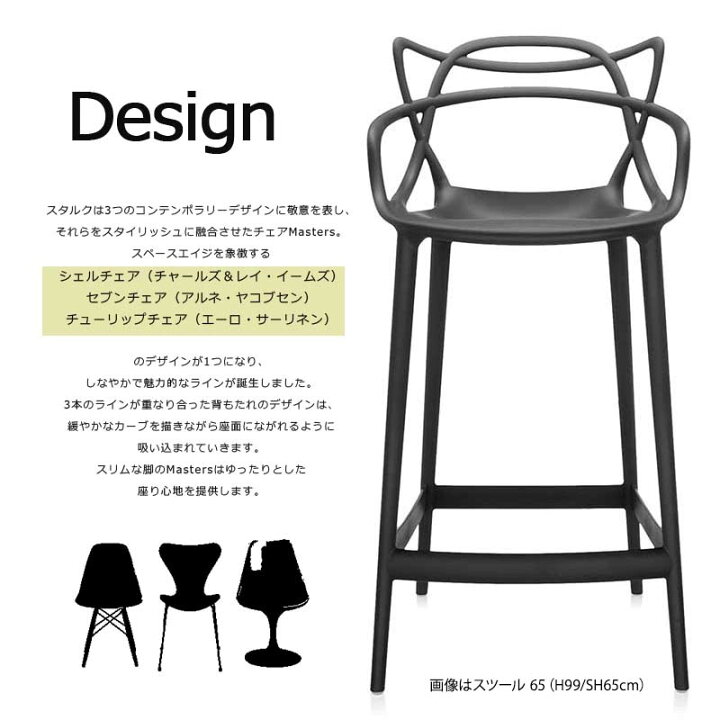 楽天市場】正規代理店 Kartell カルテル スツール Masters stool 