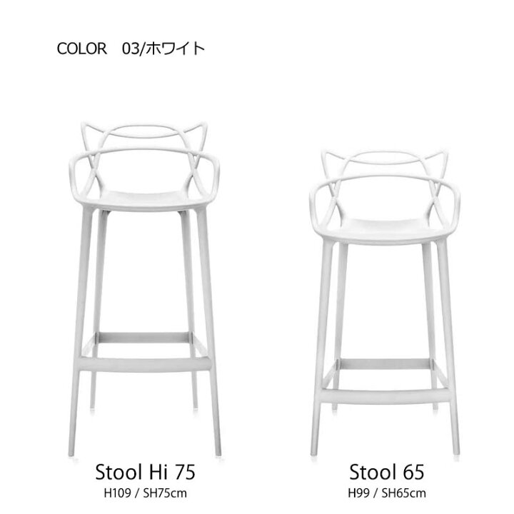 楽天市場】正規代理店 Kartell カルテル スツール Masters stool 