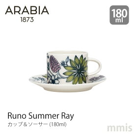 新デザイン アラビア ルノ サマーレイ カップ＆ソーサー 180ml 10860462026年 ピンク ARABIA 食洗機・オーブン・レンジ可 スペシャルプロダクトmmis 新生活 インテリア
