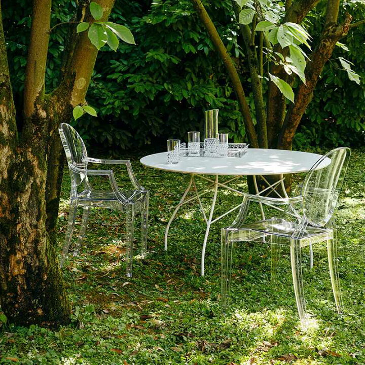 楽天市場】正規代理店 Kartell カルテル アームチェア Louis Ghost 