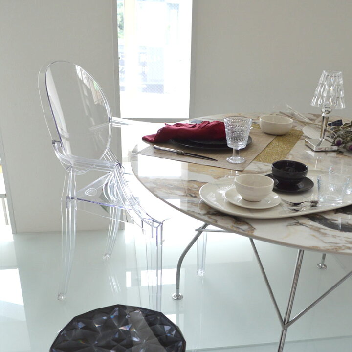 楽天市場】正規代理店 Kartell カルテル アームチェア Louis Ghost 