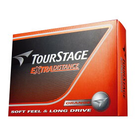ブリヂストンゴルフボール BRIDGESTONE TOURSTAGE EXTRA DISTNACE オレンジ（1ダース：12個）