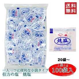 伯方の塩 焼塩 1g 小袋 塩 調味料 アウトドア テイクアウト お弁当 小分け 使い切り イベント 和食 洋食 肉料理 野菜料理 魚料理 BQQ 小分け 個包装