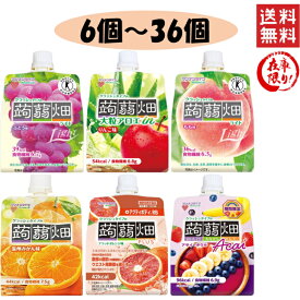 マンナンライフ クラッシュタイプの蒟蒻畑 6種 りんご味・もも味・ぶどう味・みかん味・ブラッドオレンジ味・アサイーボウル味 150g バラエティセット ゼリー パウチ アソート 詰め合わせ まとめ買い ライト プラス GABA りんご もも ぶどう アロエ ゼリー 蒟蒻畑ゼリー