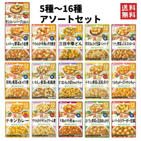 和光堂 離乳食 ベビーフード グーグーキッチン 12か月頃から 全16種 アソート 食べ比べセット