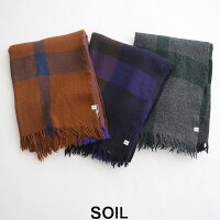 【2019AW】SOILソイルボイルラージチェックストールNSL19501【RCP】