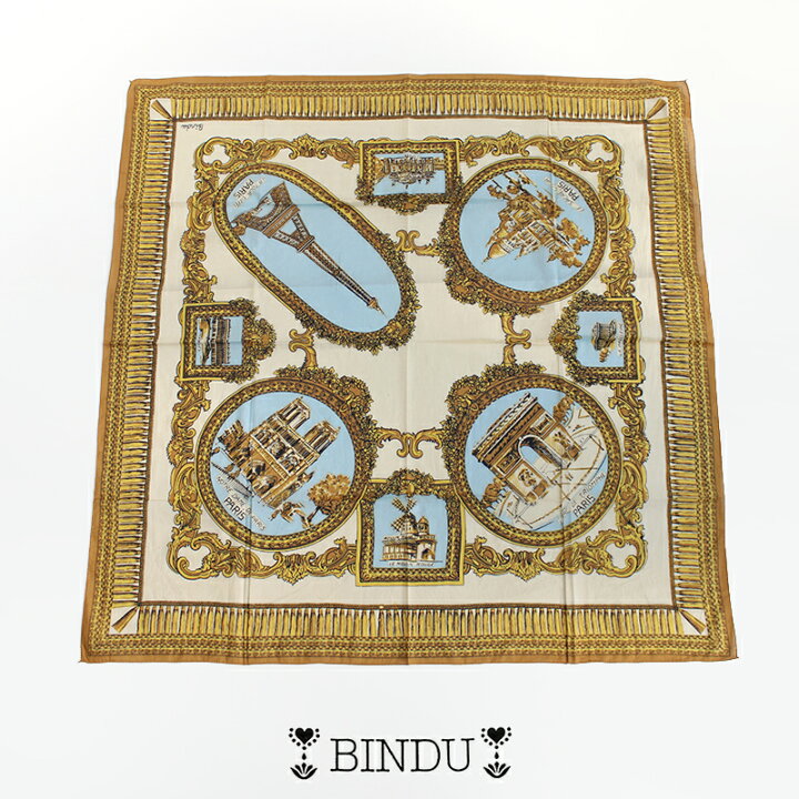楽天市場】BINDU ビンドゥ COTTON VOIL Map Bandana コットンバンダナ  