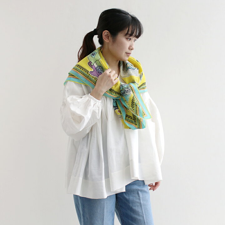 楽天市場】BINDU ビンドゥ COTTON VOIL Map Bandana コットンバンダナ  
