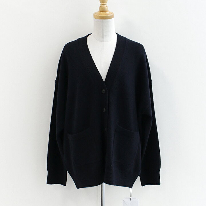 楽天市場】marmors マルモア intarsia back logo cardigan インター  