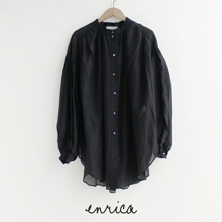 楽天市場】enrica エンリカ シアーコットンシルクシャツ BLOUSE 128 