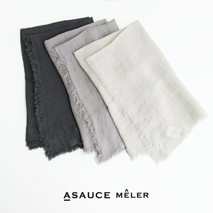 楽天市場】ASAUCE MELER アソースメレ フランダース産リネンガーゼ 