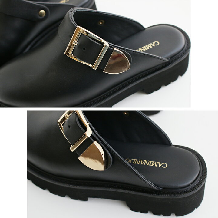 楽天市場】CAMINANDO カミナンド BUCKLE CLOG MULES レザー ベルト 
