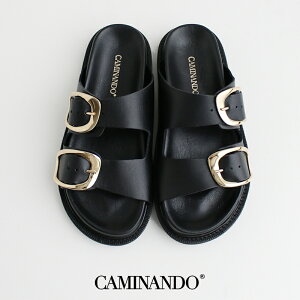 CAMINANDO �J�~�i���h�@BIG DOUBLE BUCKLE SANDALS �r�b�O�h�D�[�u���o�b�N���T���_�� 2315W�yRCP�z2025SS 25gw