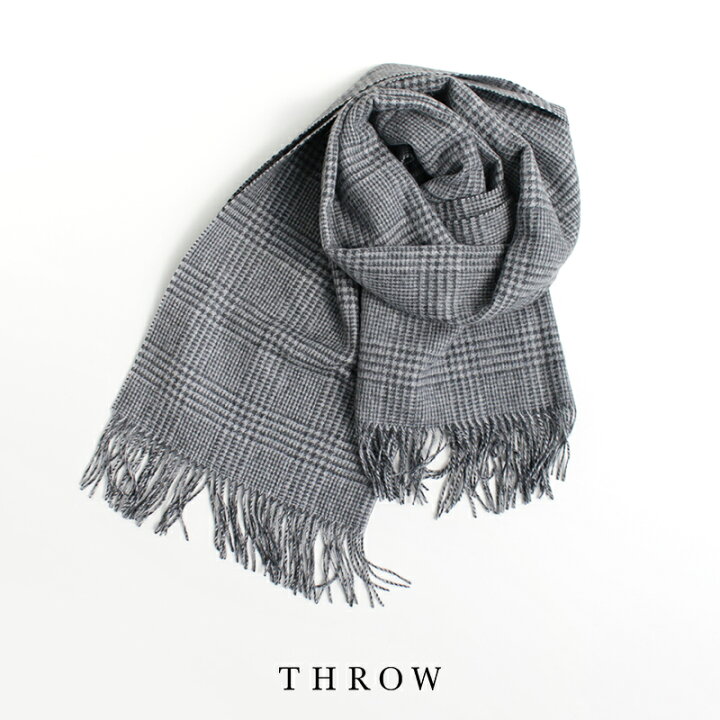 楽天市場】THROW スロー DAVID ダブルフェイスグレンチェックストール  