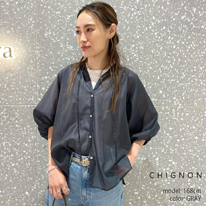 楽天市場】CHIGNON シニヨン シアーボイルブラウス 1543-704NH【RCP 