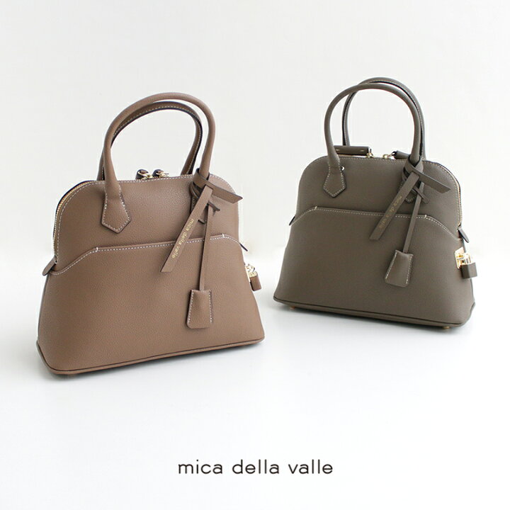 楽天市場】mica della valle ミカデラヴァッレ Katia 牛底革バッグ SO 