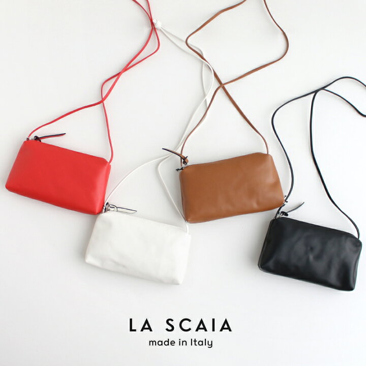 楽天市場】LA SCAIA ラ スカイア スクエアレザーショルダーバッグ 8777 