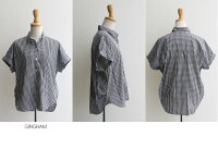 ☆【30%★OFF】j【2018SS】accuse×MMN【別注アイテム】アキュゼバックギャザーコットンシャツ183100【RCP】
