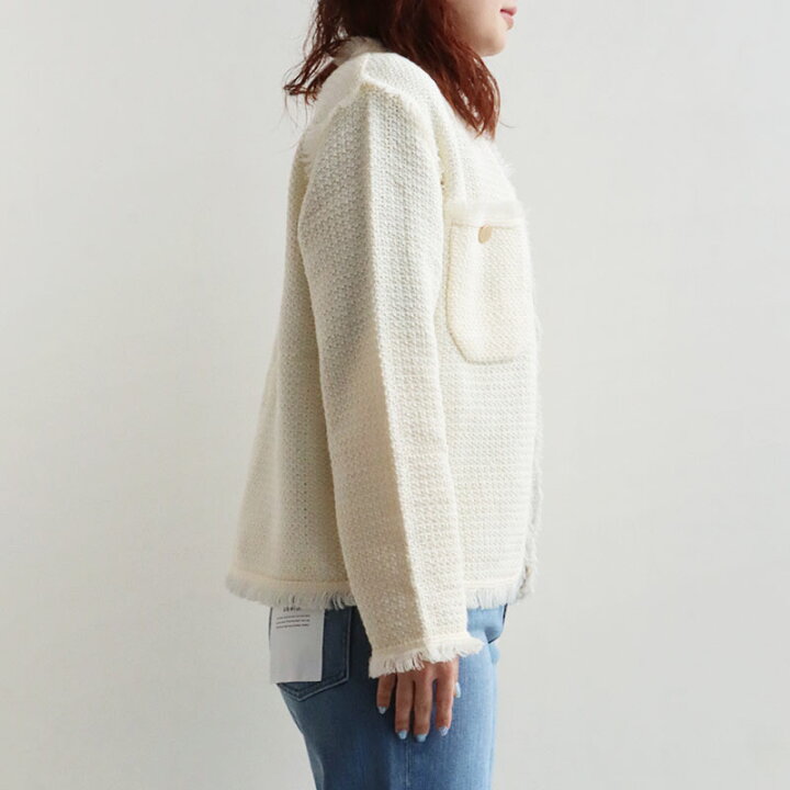 楽天市場】ADAWAS×MMN【カラー別注】 アダワス SUMMER TWEED KNIT JK 