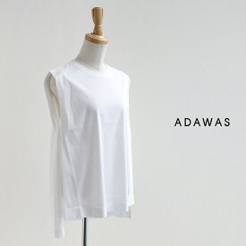 ADAWAS アダワス SMOOTH JERSEY TANK TEE スムースジャージータンクT ADWS-308-34【RCP】2024SS タンクトップ Tシャツ ノースリーブ