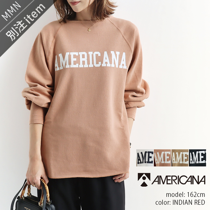 【SALE／102%OFF】 79%OFF AMERICANA×MMN アメリカーナ ”AMERICANA”裏毛起毛スウェット BRF-617A GB2022AW 1123 hhg lesindivisibles.fr lesindivisibles.fr