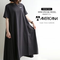 【2018SS】【送料無料】AMERICANA×MMN【別注アイテム】アメリカーナAラインワンピースASO-254EW【RCP】