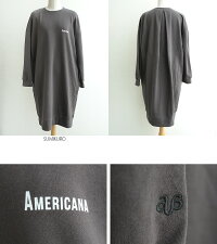 【2018AW】【送料無料】AMERICANAアメリカーナスウェットワンピースASO-276EW【RCP】