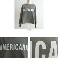 【2018AW】【送料無料】AMERICANA×MMN【別注アイテム】アメリカーナボートネックスウェットプルオーバーASO-277EW【RCP】