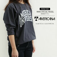 【10%★OFF】【2019SS】AMERICANA×MMN【別注アイテム】アメリカーナ天竺ベースボールロゴTシャツASO-312GB【RCP】