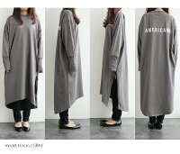 【2019SS】【送料無料】AMERICANA×MMN【別注アイテム】アメリカーナサイドジップワンピースASO-298EW【RCP】