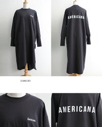 【2019SS】【送料無料】AMERICANA×MMN【別注アイテム】アメリカーナサイドジップワンピースASO-298EW【RCP】