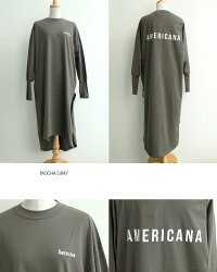 【2019SS】【送料無料】AMERICANA×MMN【別注アイテム】アメリカーナサイドジップワンピースASO-298EW【RCP】