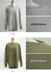 【2019SS】【送料無料】AMERICANA×MMN【別注アイテム】アメリカーナバックボリュームボートネックプルオーバーASO-237GB【RCP】