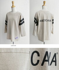 【2019SS】AMERICANA×MMN【ロゴ別注アイテム】アメリカーナラフィー天竺ボールティーBRF-399AEW【RCP】