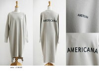 【2019SS】【送料無料】AMERICANA×MMN【別注アイテム】アメリカーナクルーネックサイドジップスウェットワンピースASO-331GB【RCP】