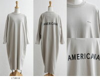 【2019SS】【送料無料】AMERICANA×MMN【別注アイテム】アメリカーナヘビーループカット天竺サイドジップワンピースASO-329GB【RCP】