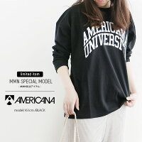 【2019SS】AMERICANA×MMN【別注アイテム】アメリカーナ天竺ベールボールロゴTシャツASO-312GB【RCP】