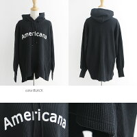 【2019AW】【送料無料】AMERICANAアメリカーナフード付サーマルプルオーバーASO-369GB【RCP】