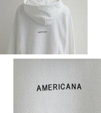 【2019AW】AMERICANA×MMN【別注アイテム】アメリカーナ裏起毛スウェットフーディGB-004/3【RCP】